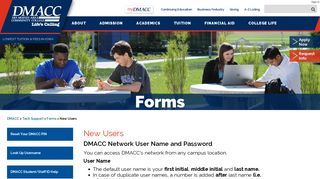 New Users - Des Moines Area Community College