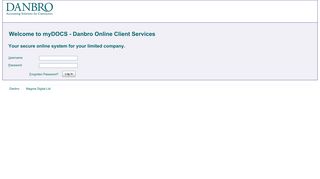 myDOCS - Danbro Online Client Services : Your secure online system ...