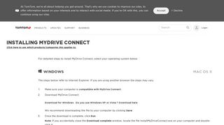 Installing MyDrive Connect - TomTom