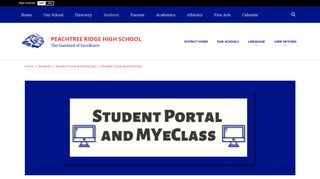Student Portal and MYeClass / Student Portal and MYeClass - GCPS