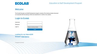 ECOLAB - Education and Staff Development Program