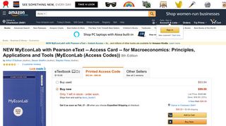 NEW MyEconLab with Pearson eText -- Access Card -- for ...