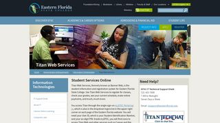 Eastern Florida State College | Titan Web Services