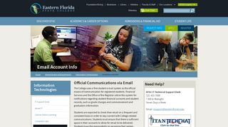 Eastern Florida State College | Email Account Info