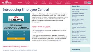 Introducing Employee Central - Mohawk Benefits