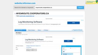 myenroute.cooperators.ca at Website Informer. DriveSync. Visit ...