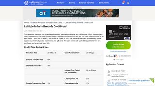 Latitude Infinity Rewards Credit Card reviewed by CreditCard.com.au