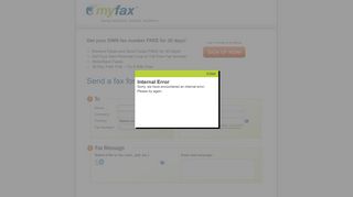 Send a Free Fax | My Fax Online Faxing Service | MyFax