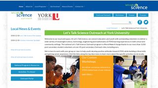 York University - Let's Talk Science Outreach