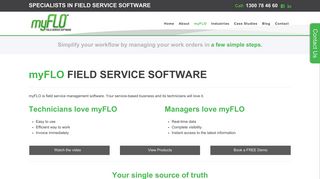 myFLO | Field Service Software