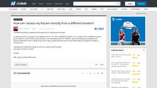 How can I access my foscam remotly from a different location ...