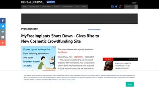 MyFreeImplants Shuts Down - Gives Rise to New Cosmetic ...