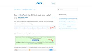 How do I link Family Tree DNA test results to my profile? – Geni Help ...