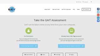 Take the GAIT Assessment – GAIT