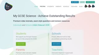 My GCSE Science: Homepage