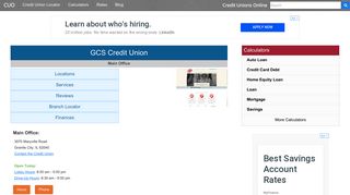 GCS Credit Union - Granite City, IL - Credit Unions Online