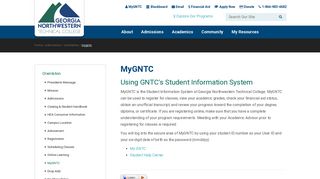 MyGNTC | Georgia Northwestern Technical College