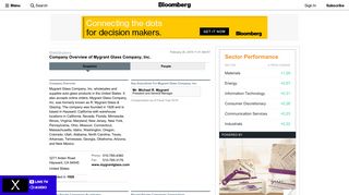 Mygrant Glass Company, Inc.: Private Company Information - Bloomberg