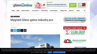 Mygrant Glass gains industry pro - GlassOnline.com - The World's ...