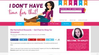 My Hannaford Rewards - Get Paid to Shop for Groceries! - I Don't ...