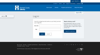 Log In / My HCL - Hennepin County Library