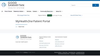 MyHealthONE Patient Portal | Good Sam Health System