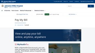 Pay My Bill | Johnston-Willis Hospital