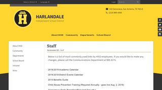 Staff - Harlandale ISD