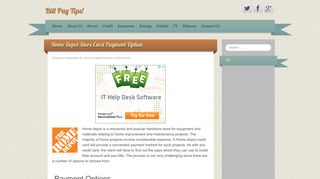 Myhomedepotaccount.com| Stores Card Payment & Tips - Bill Pay Tips!