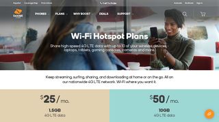 Wi-Fi Hotspot Plans - Boost Mobile
