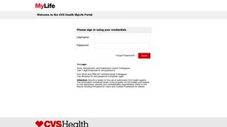 MyLifePortal-Login - CVS Health