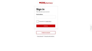 CVS pharmacy - Sign-in or Create an Account