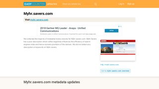 Myhr Savers (Myhr.savers.com) - Login - Easycounter
