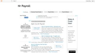 Hr Payroll: Myhr Cvs Hr Payroll