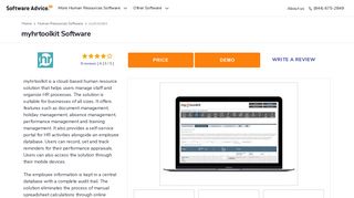 myhrtoolkit Software - 2019 Reviews, Pricing & Demo