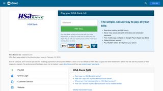 HSA Bank: Login, Bill Pay, Customer Service and Care Sign-In - Doxo