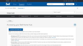 Accessing Bell Home Hub - Bell support - Bell Canada