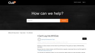 I Can't Log Into MYiClub – Club OS Help Center