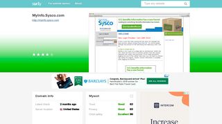 myinfo.sysco.com - MyInfo.Sysco.com - My Info Sysco - Sur.ly