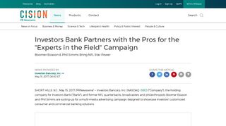 Investors Bank Partners with the Pros for the 