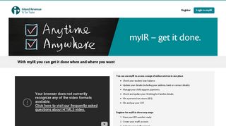 myIR - anytime, anywhere - IRD