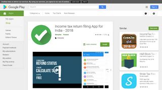 Income tax return filing App for India - 2018 - Apps on Google Play