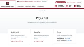 Pay a Bill | IU Health