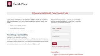 IU Health Plans - Provider Portal - Healthx