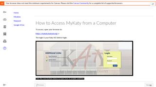 How to Access MyKaty from a Computer: Technology Information for ...