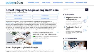 Kmart Employee Login on mykmart.com | Guide to Login