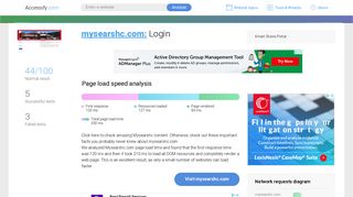 Access mysearshc.com. Login