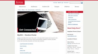 MyKSC - Student Portal · Information Technology Group · Keene State ...