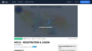 MYLCI - REGISTRATION & LOGON by Vikal Soni on Prezi