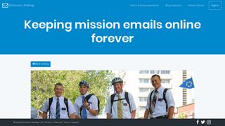 Keeping mission emails online forever - Missionary Mailbag